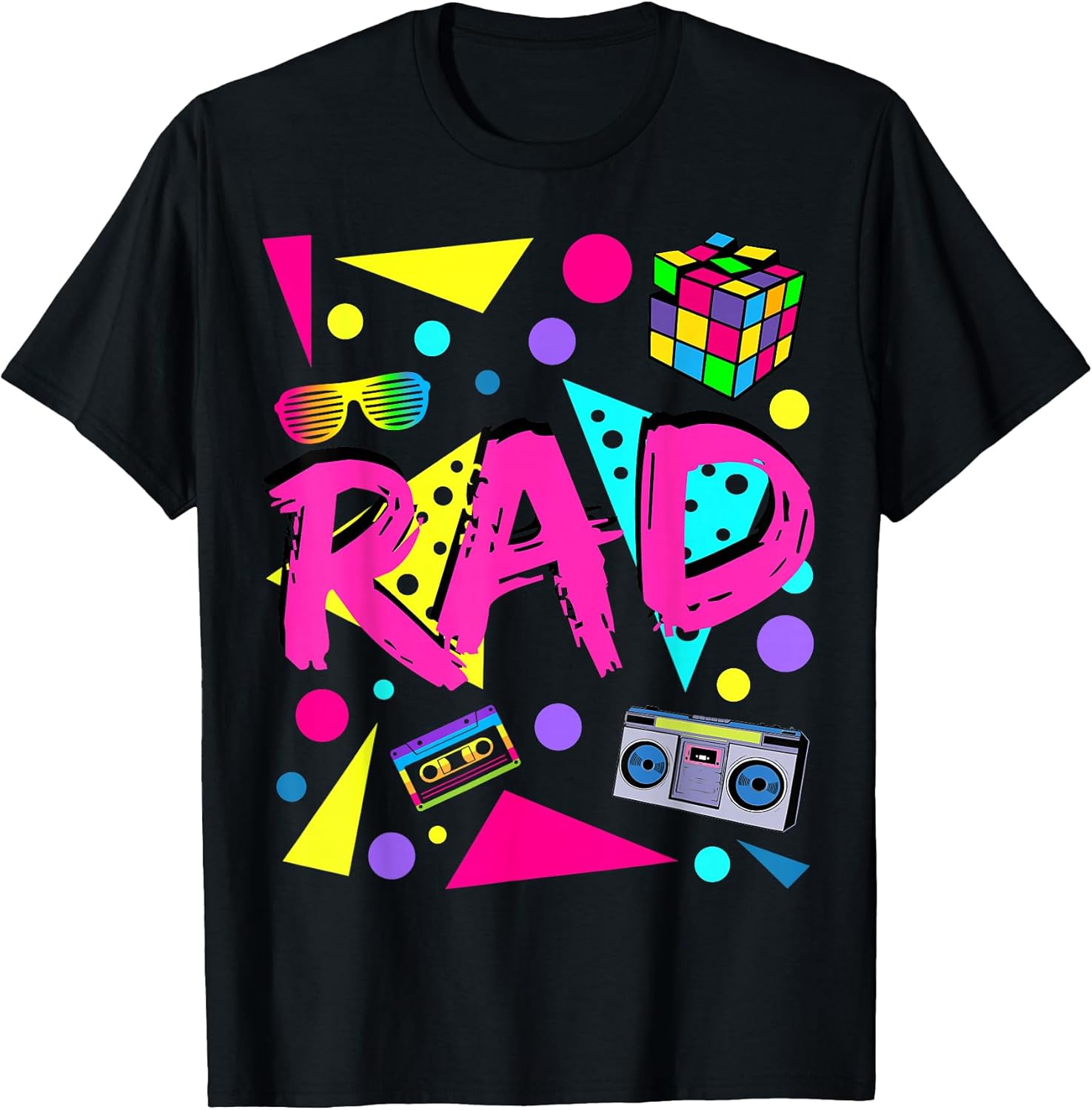 Rad 1980s Vintage Eighties Costume Party t-Shirt T-Shirt Unisex T-shirt, Sweatshirt, Hoodie, Long Sleeve Tee