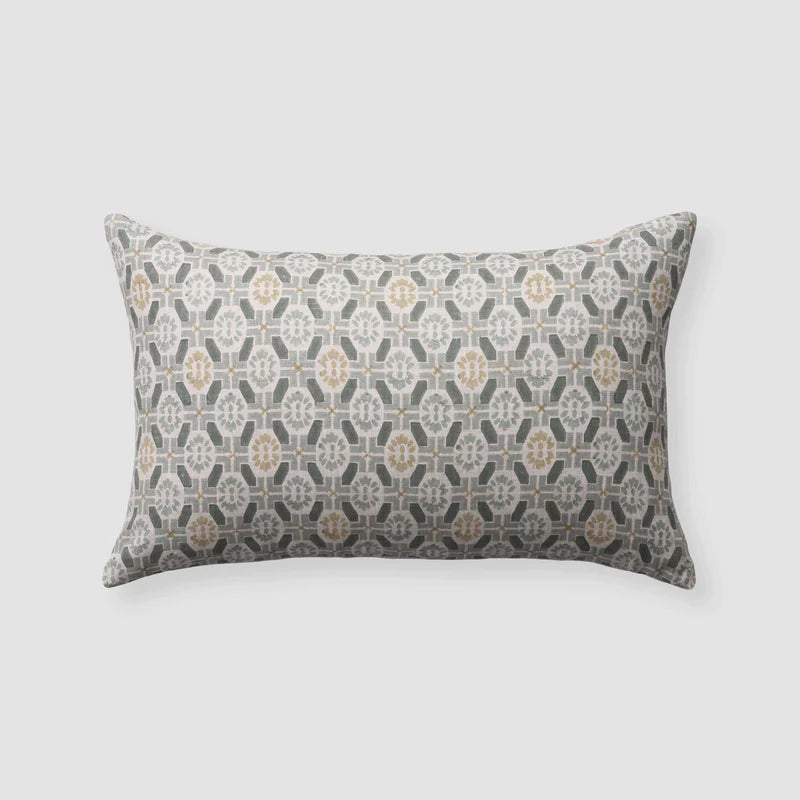Ayana Block Print Lumbar Pillow