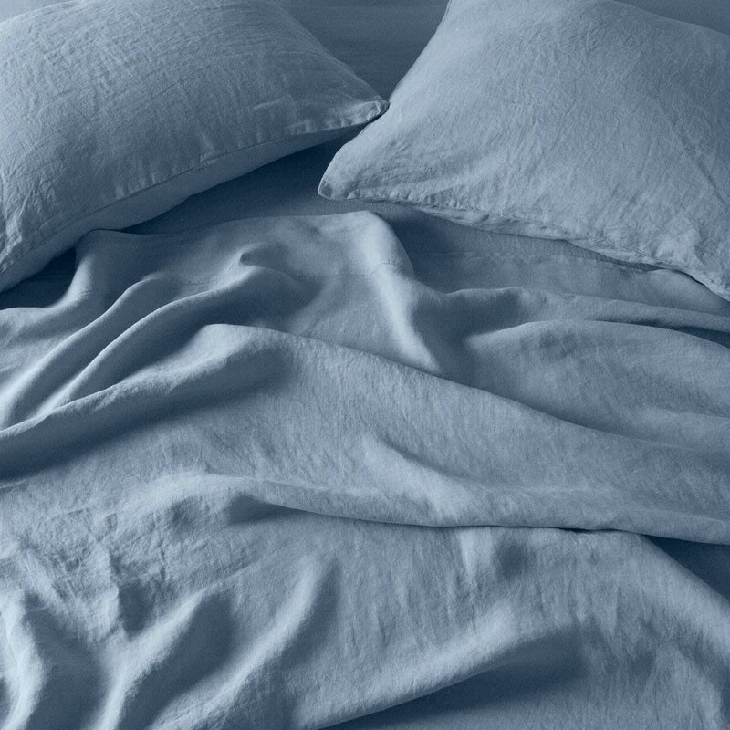Stonewashed Linen Sheet Set