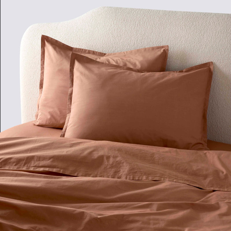 Stonewashed Organic Cotton Percale Shams
