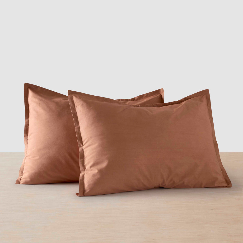 Stonewashed Organic Cotton Percale Shams
