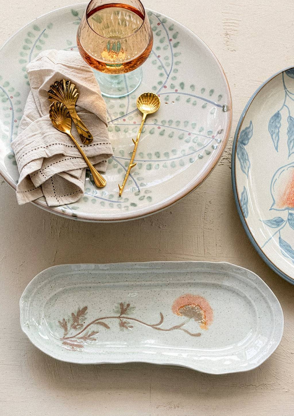 Preserved Floral Imprint Platter