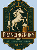 Prancing Pony Artisanal Brewery Emblem by agearb Unisex T-shirt, Sweatshirt, Hoodie, Long Sleeve Tee