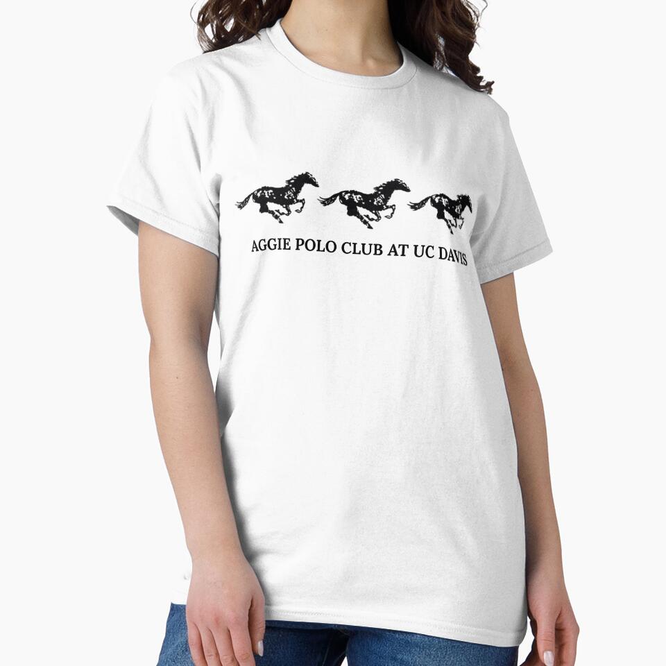 Wild Horses Print by Aggie Polo Club at UC Davis Unisex T-shirt, Sweatshirt, Hoodie, Long Sleeve Tee
