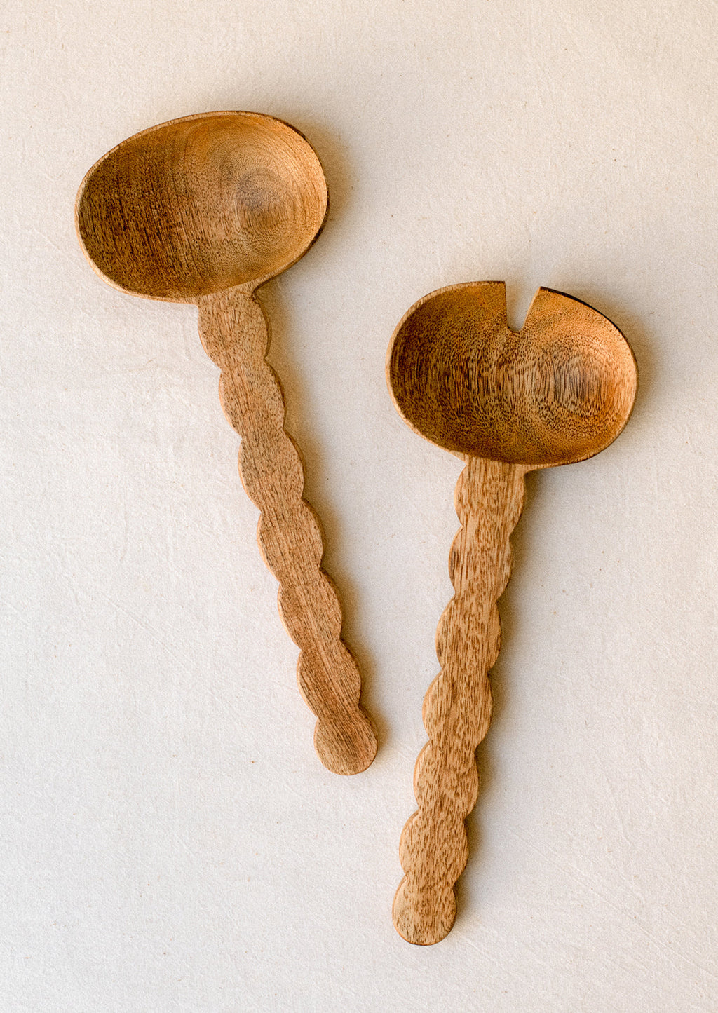 Wavy Wooden Serving Set